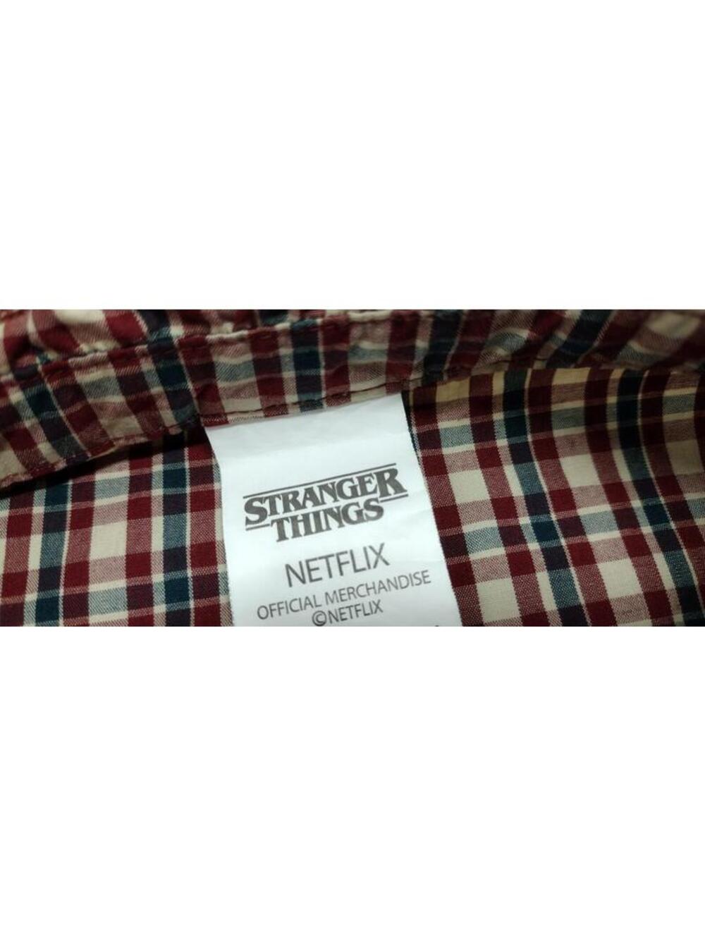 Stranger Things Plaid Long Sleeve Western Ruffed Crochet Historical Costume M/L - Picture 3 of 16